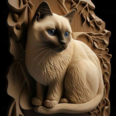 3D model Snowshoe cat (STL)